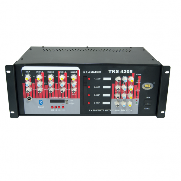 TKS 4205 5 X 4 MATRİKS 4X200W AMPLİFİKATÖR